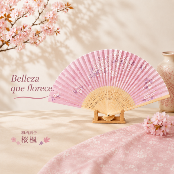 Abanico japonés Sakura Kaede