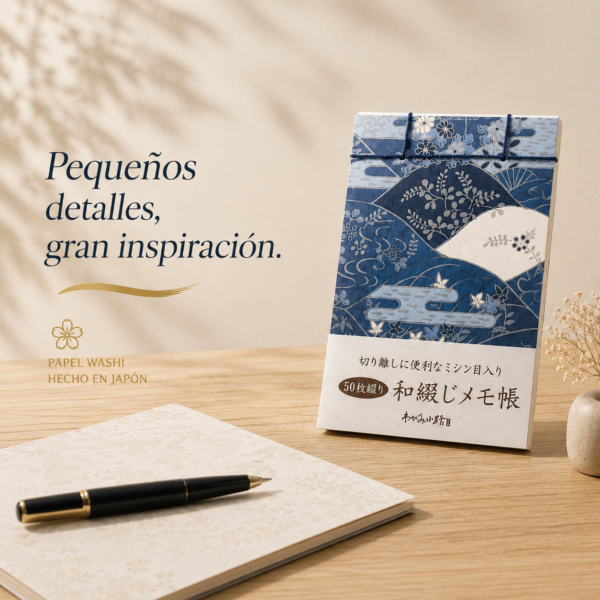 Bloc de notas de papel washi
